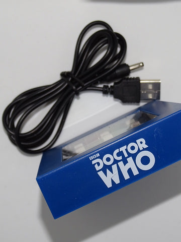 USB Power Cable for Doctor Who classic crystal TARDIS replica on an LED-lit base